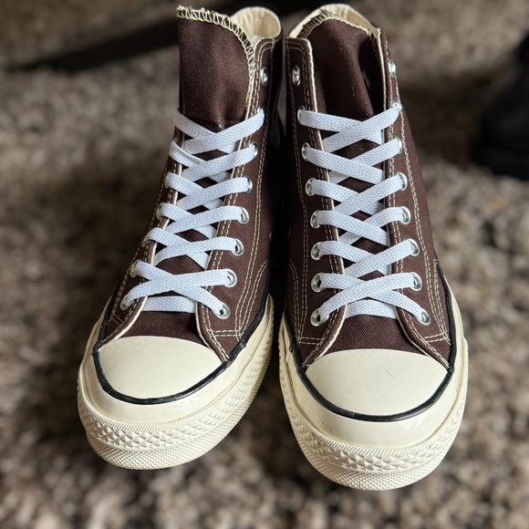 CONVERSE All Star Brown High-Top Sneakers Size 8 Men 10 Women - Picture 5 of 9